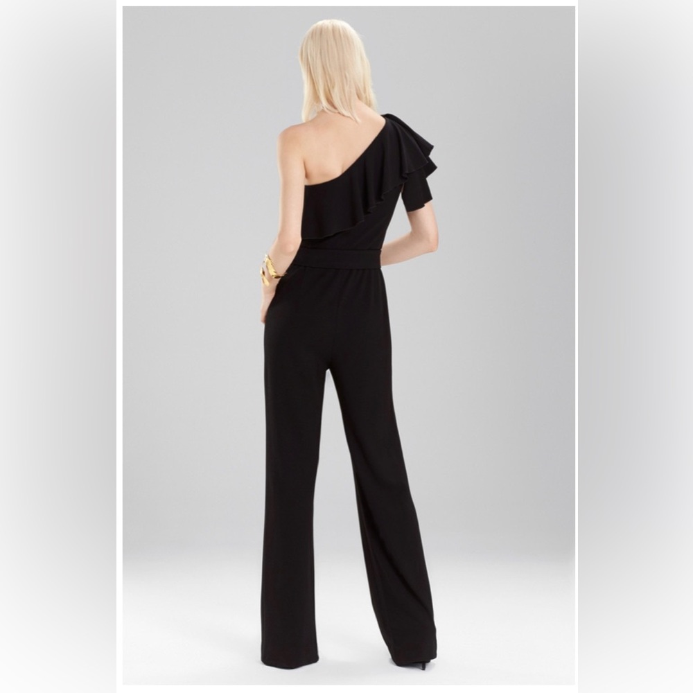 Natori One Shoulder Ruffle Jumpsuit - Picture 2 of 5